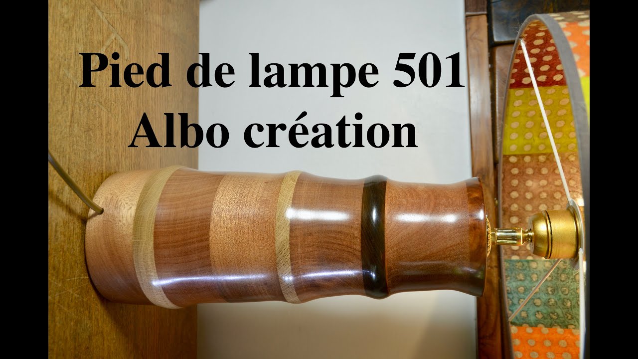 Tournage pied de lampe en bois