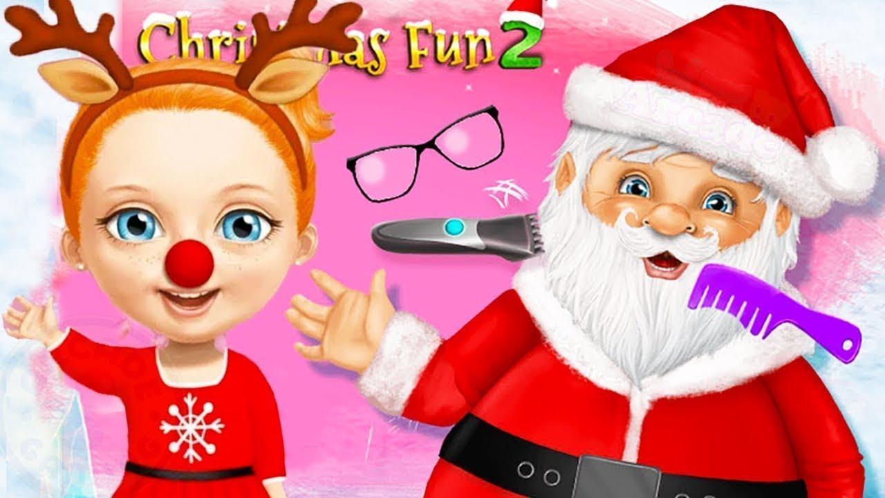 Sweet Baby Girl Christmas 2 Play Fun Santa Care & Makeover Games For