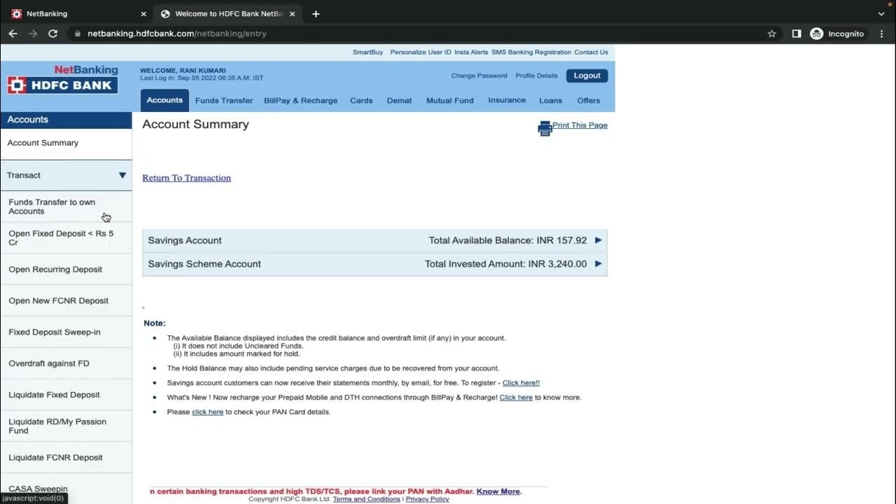 Hdfc bank ke PPF account main fund kaise transfer kaise kare YouTube