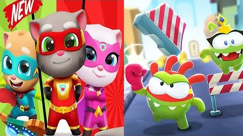 Talking Tom Hero Dash vs Om Nom Run - Tom vs Om Android iOS Gameplay TETFOHACFD