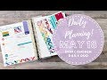 DAILY PLANNING! | May 18th | Erin Condren Daily Duo