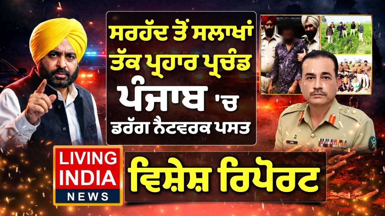 ਸਰਹੱਦ ਤੋਂ ਸਲਾਖਾਂ ਤੱਕ ਪ੍ਰਹਾਰ ਪ੍ਰਚੰਡ, Punjab 'ਚ ਡਰੱਗ ਨੈੱਟਵਰਕ ਪਸਤ | DGP Police | Gangster |War on Drugs