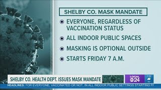 Shelby County Health Department issues universal mask mandate in updated directive