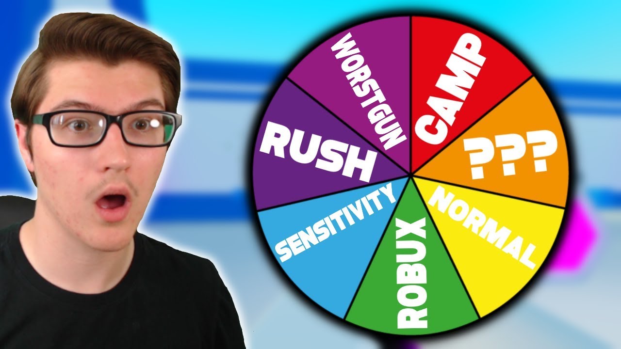 Spin The Wheel Challenge On Big Paintball Roblox Youtube