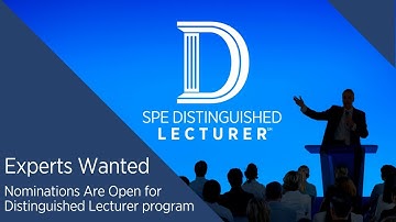 Distinguished Lecturer (DL) Nominations