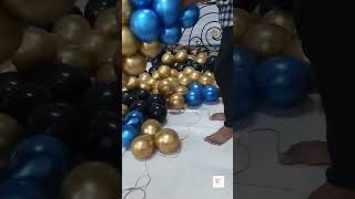 Birthday Balloons Decorations idea tutorial at home 5 #birthdaydecorationideasathome