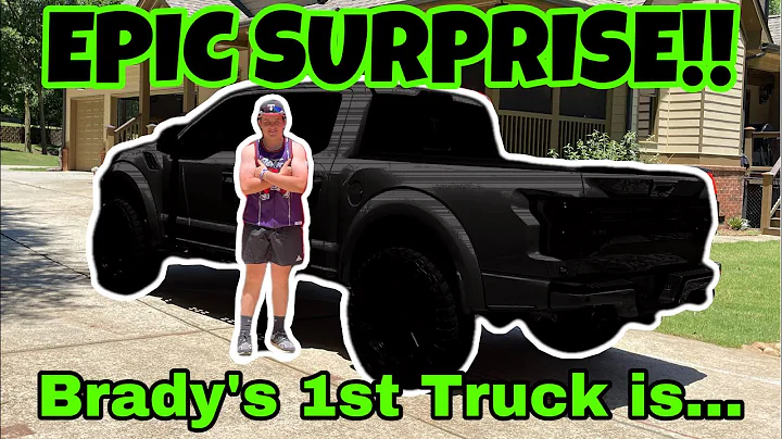 EPIC Surprise! Brady's First Truck is........