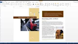 Word 2013 Unit G Add a Cover Page
