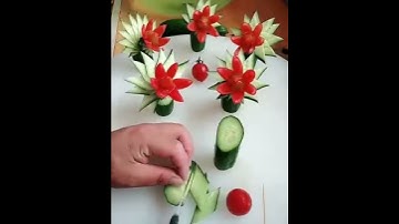 Thumbnail of Hiasan Makanan Bentuk Bunga Dari Buah & Sayur