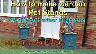 How to make garden pot stands - to protect the base and raise pots of my Creekwood Garden Pots