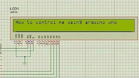 How to control LCD display using arduino on Proteus
