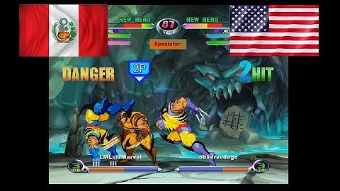 MvC2: LuisMarvel (Perú) vs Dereklearnslow (USA) FT7 [Mid Tier] .:1.3.21:.