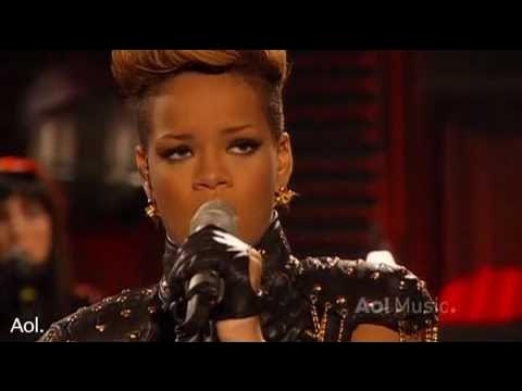 Rihanna- Rihanna Russian roulette AOL Session 2010 HQ Live 