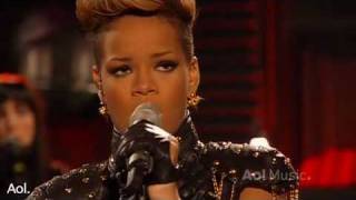 Rihanna- Rihanna Russian roulette AOL Session 2010 HQ Live