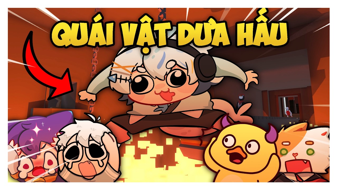 🔴【HUMAN FALL FLAT】Quái vật dưa hấu là TÔI!!!