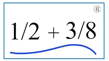 How to Add 1/2 + 3/8 (1/2 Plus 3/8)