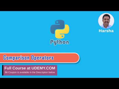 #07 Comparison Operators | Python Tutorial for Beginners