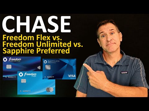 Chase Freedom Flex vs. Chase Freedom Unlimited vs Chase Sapphire Preferred Credit Cards