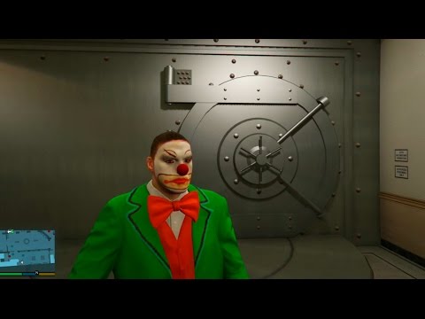 GTA V MODS - PAYASO ATRACADOR DE BANCOS!!