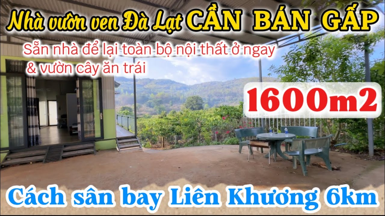 🏡BÁN GẤP NHÀ VƯỜN ven Đà lạt gần sân bay Liên khương để lại toàn bộ nội thất & vườn cây ăn trái !