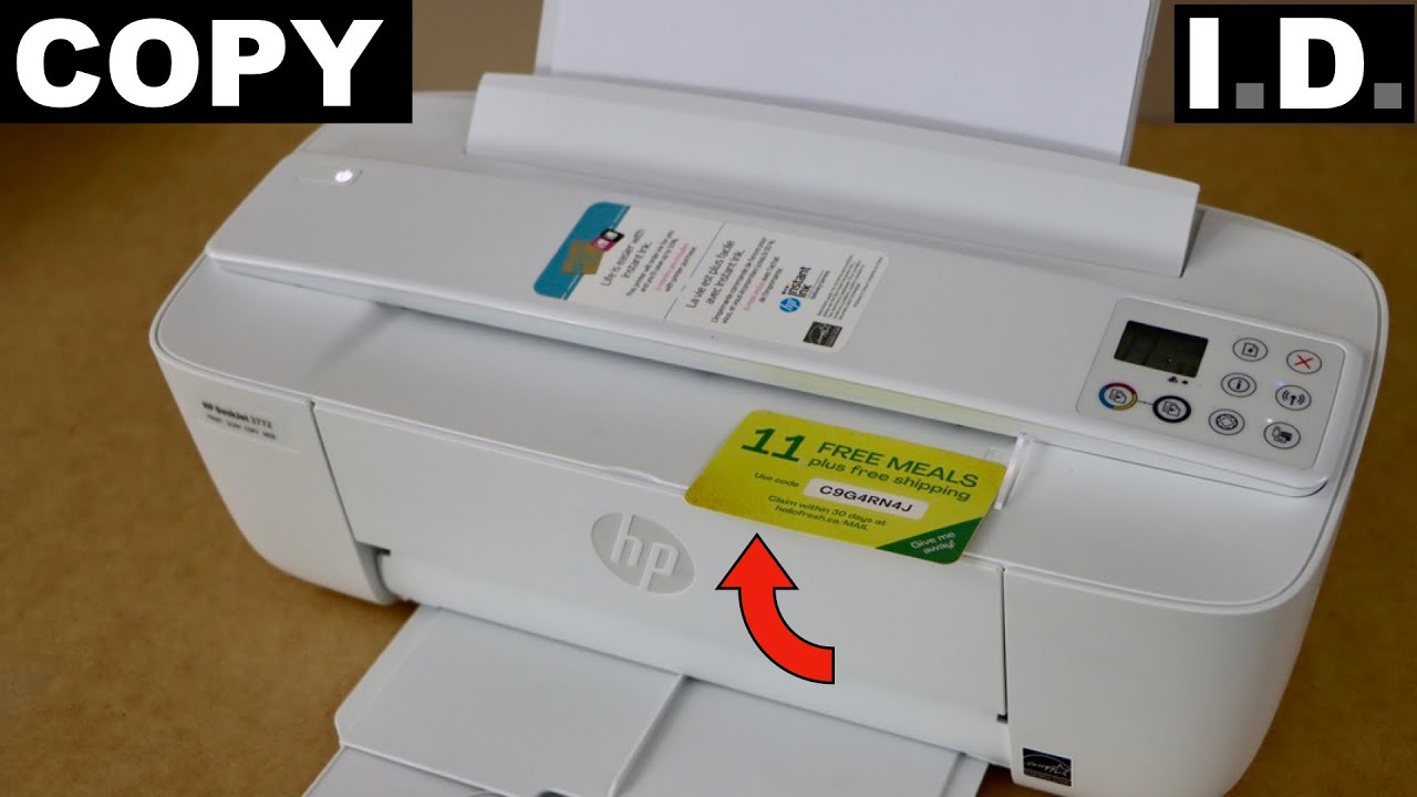HP DeskJet 3700 Series Copy ID card ! YouTube