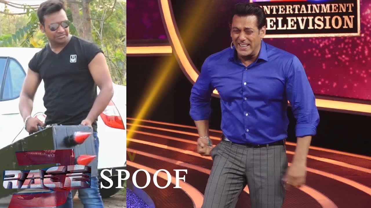 Salman khan Very Funy reaction on Race 3 trailer Spoof