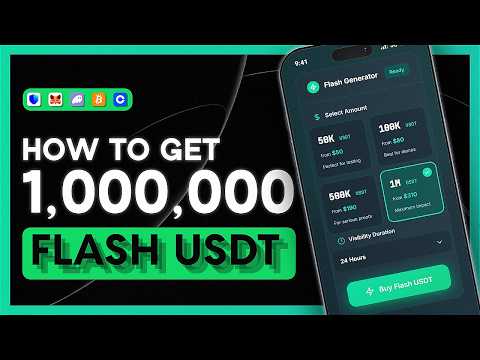 How to Generate Flash USDT TRC20 2026 – Full Live Tutorial: 1 Million Tokens with Trust Wallet