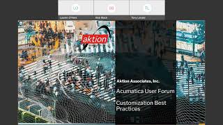 Celebrity Acumatica User Forum: Customization Best Practices Wealth