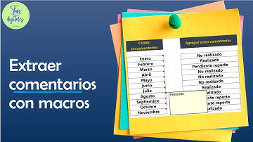 Extraer comentarios con macros