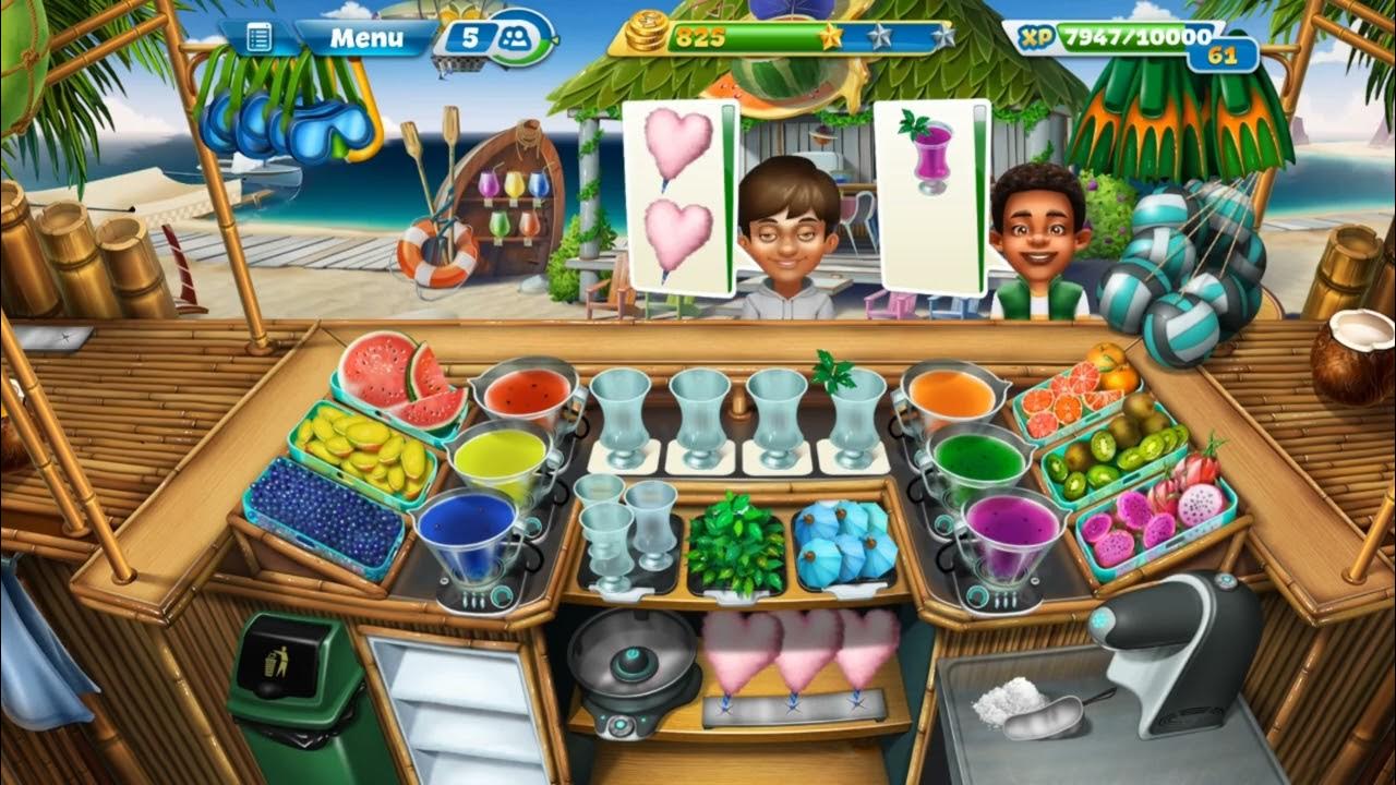 Cooking Fever (Paradise Cocktail Bar level 21 to 30) 3 Stars ⭐⭐⭐ YouTube