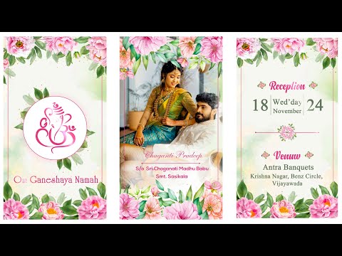 Wedding invitation video template