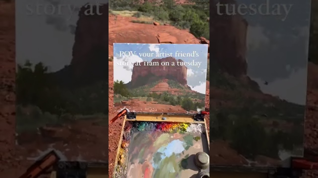 Plein Air Painting In Sedona