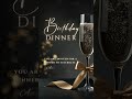 Luxury Black Gold Birthday Invitation Video | Editable Canva Template | Elegant Invite
