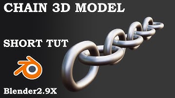 chain modeling in blender 2.92 short tutorial #shorts