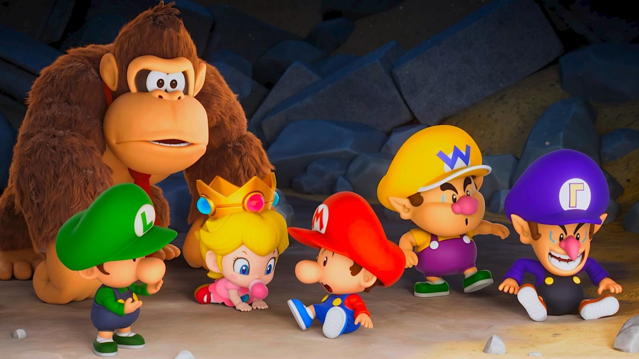 A Strange Spell Turned Mario, Luigi & Peach Into Babies - Mario Tennis Fever