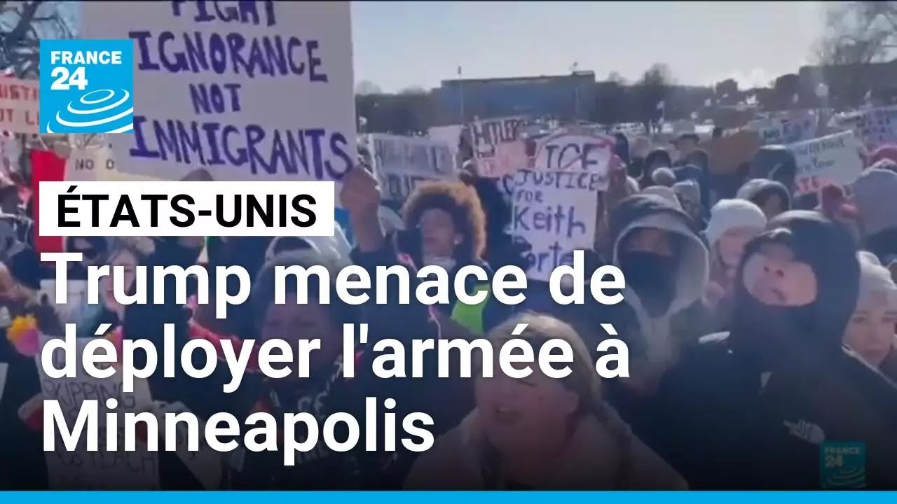 Minneapolis : Trump menace d'invoquer une loi d'exception après de nouveaux heurts • FRANCE 24
