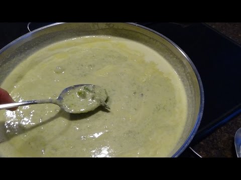 Making Cream of Asparagus Soup