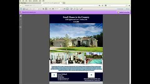 Real Estate Flyer Tutorial