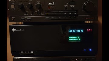 SilverStone HTPC case, Aida 64 display DIY, LED VU meter, temp.