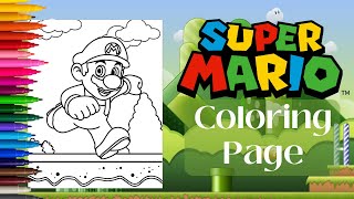 Super Mario Coloring Pages For Kids Fun And Educational Coloring Adventure