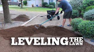 How to Level Your Lawn the Easy Way. | Lawn Leveling with Topsoil | Front Yard Renovation screenshot 4