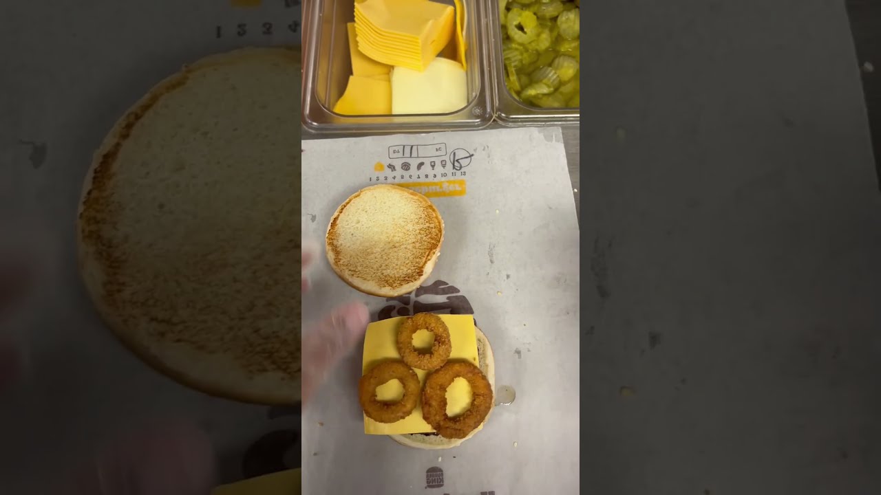 BK POV How The Burger King Rodeo Cheese Sandwich Is Made Shorts Burgerking