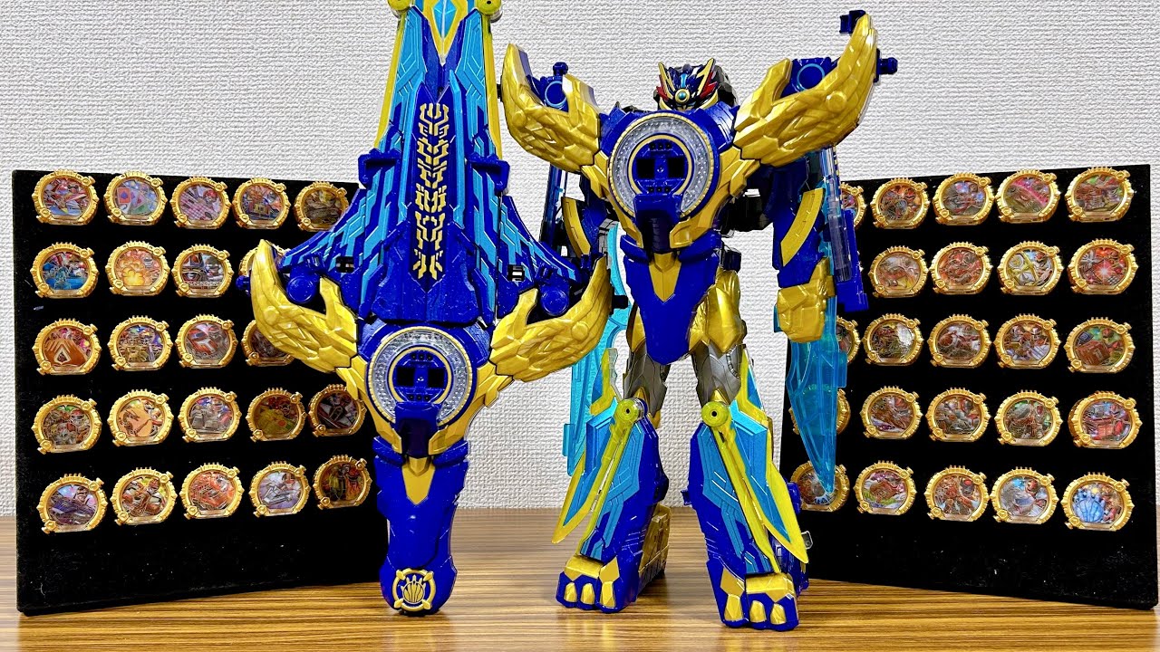 【検証】全50戦隊の必殺技も確認！全50センタイリングをDXリョウテガソードで個別連動レビュー！発光は作品ごとにメンバーカラーに光るぞー！ゴジュウジャー