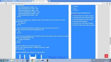 Tutorial VB 2010 - Tahap5 - Membuat Form Login