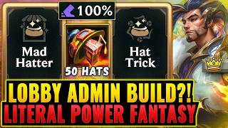 50 Hats Mad Hatter + Hat Trick Combo: Lobby Admin Yasuo Power Fantasy | League Arena Gameplay
