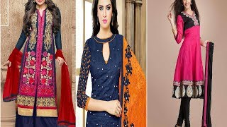 Latest Party Wear Dress Ideas For Women Chudidars Kurthi