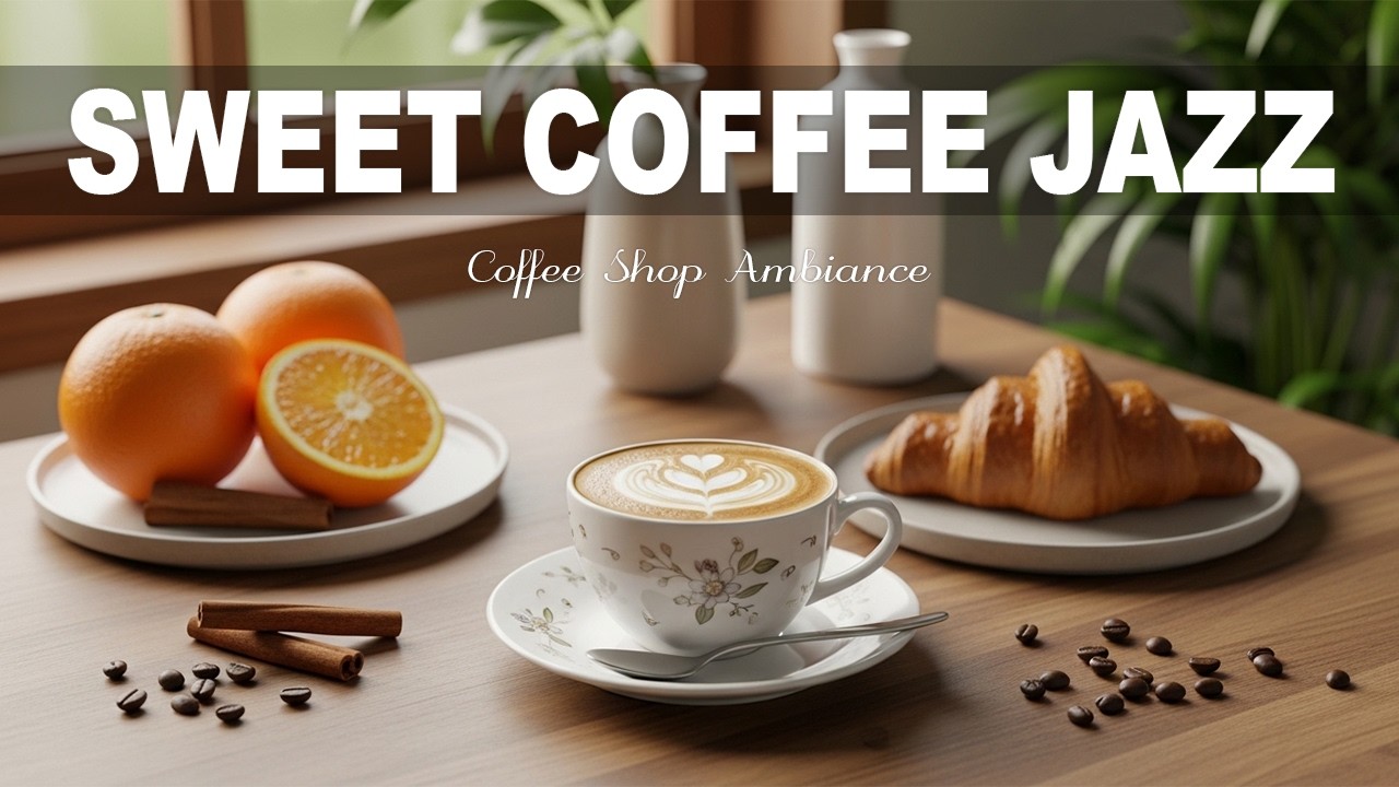 Sweet Coffee Jazz ☕ Coffee Shop Ambiance - Bossa Nova Instrumental & Jazz Music for Positive Vibes
