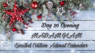 DAY 20 OPENING MADAM GLAM LIMITED EDITION ADVENT CALENDAR | DISCOUNT CODE