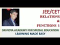 Relations functions, IIT maths, JEE maths, CET maths, class 12 maths, JEE relations and functions