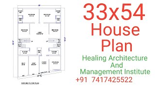 35X54 House Floor Plan | HAMI Institute | Floor Plan